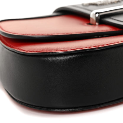 Prada City Calfskin Sidonie Convertible Chain Bag Rosso Black 6 of 7