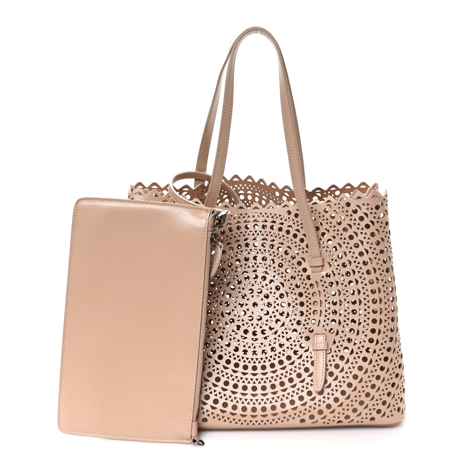 Alaia Calfskin Vienne Mina 32 Bag Sandy 2 of 9