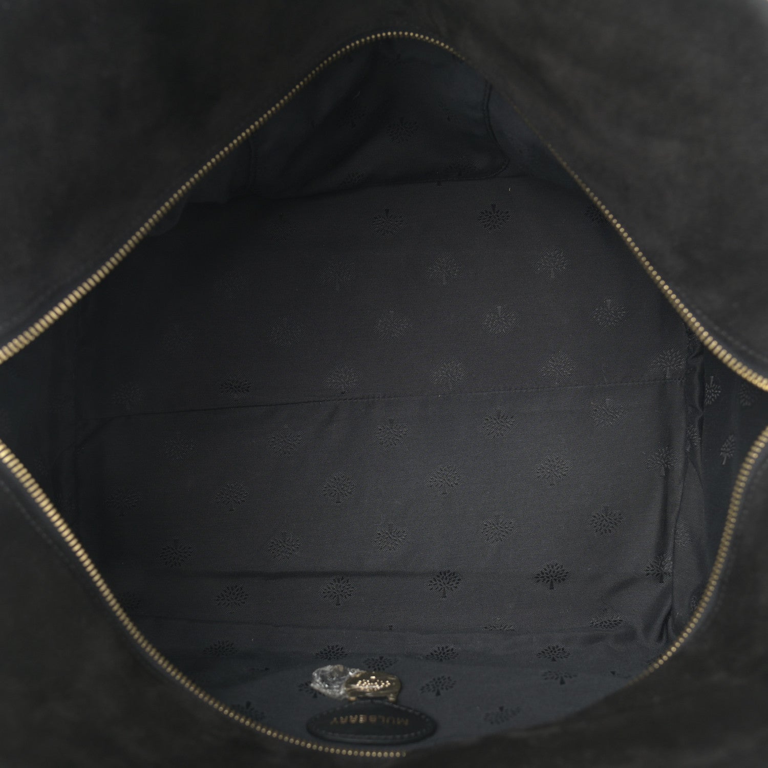 Mulberry Calfskin Suede Maisie Clipper Satchel Black 5 of 15