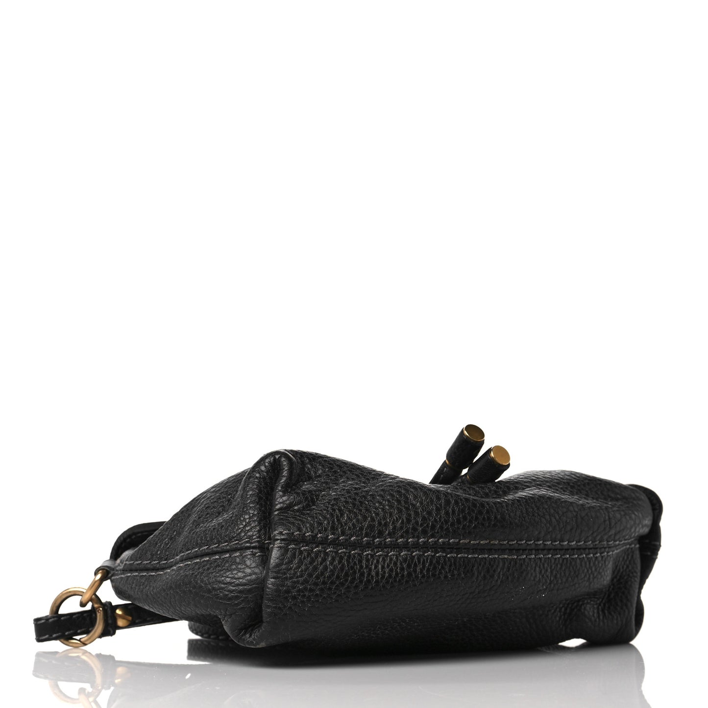 Calfskin Marcie Pochette Crossbody Bag Black