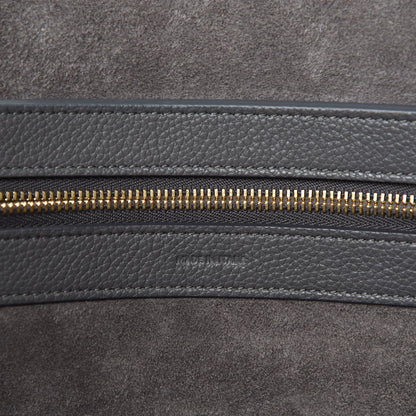 Celine Soft Grained Calfskin Belt Cabas Phantom Medium Grey 8 of 10