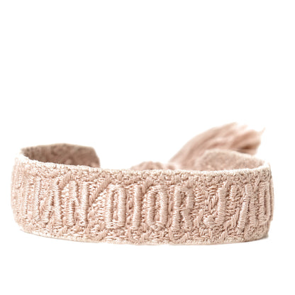 Christian Dior Woven Cotton J'Adior Friendship Bracelet Set Pink 4 of 5