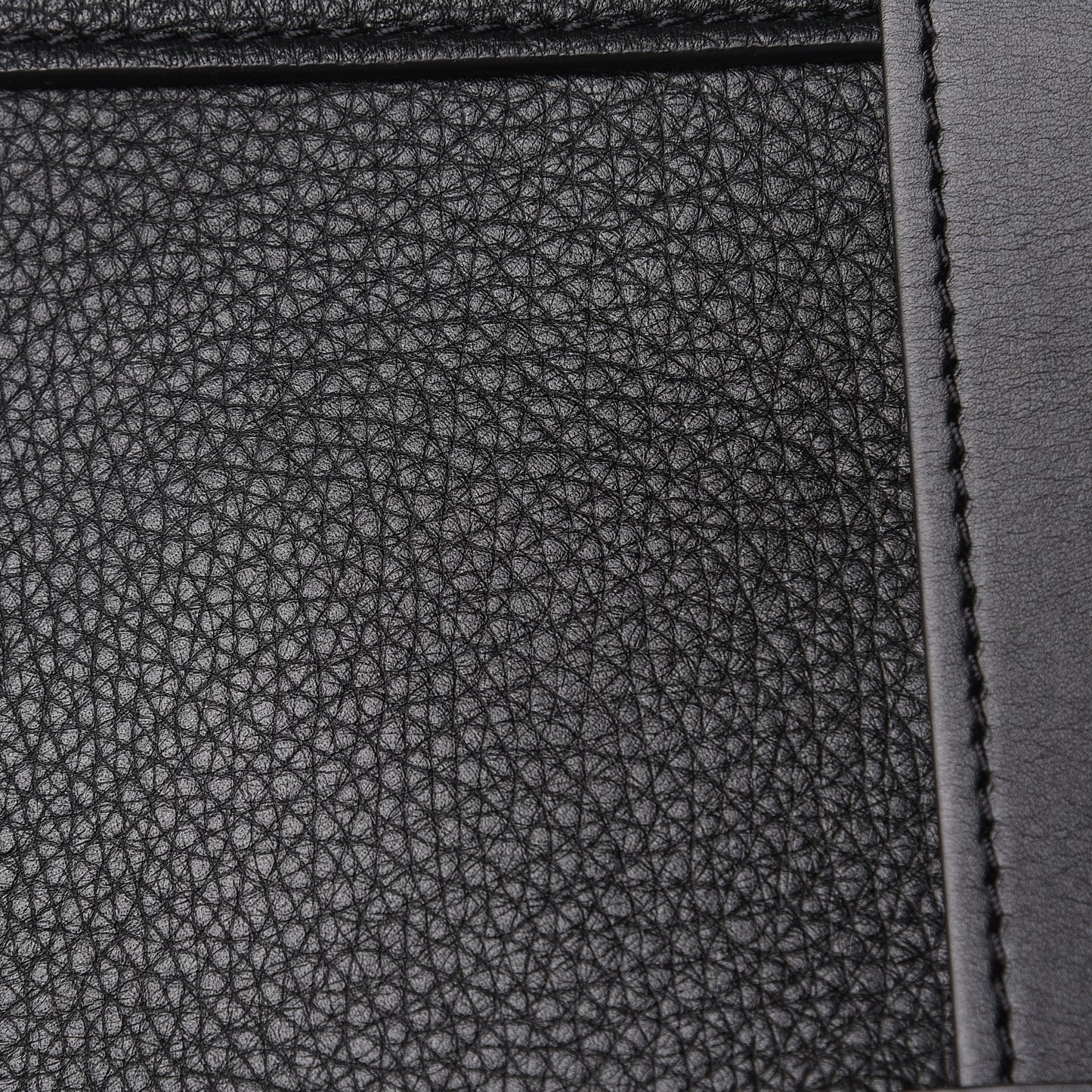 Grained Deerskin Shiny Calfskin Large Aby Day Shoulder Bag Black