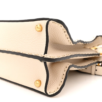 Fendi Cuoio Romano Selleria Chamois Medium Peekaboo I SEE U Satchel White 16 of 19