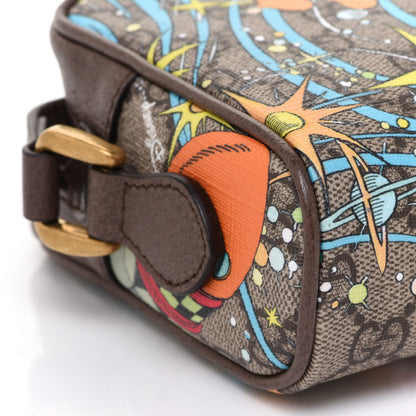 Gucci X DISNEY GG Supreme Monogram Donald Duck Interlocking G Shoulder Bag Beige Multicolor New Acero 8 of 10
