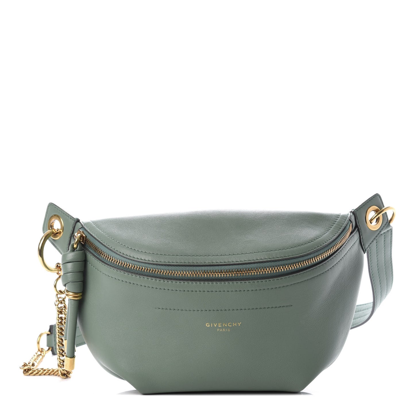 Calfskin Mini Whip Belt Bag Pistachio