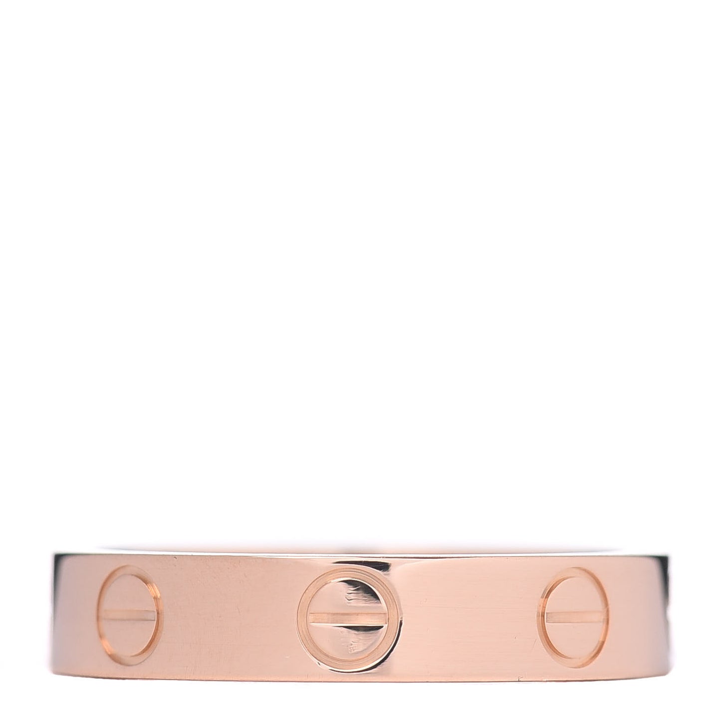 18K Pink Gold 3.5mm LOVE Wedding Band Ring 49 4.75