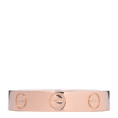 Cartier 18K Pink Gold 3.5mm LOVE Wedding Band Ring 49 4.75 3 of 4