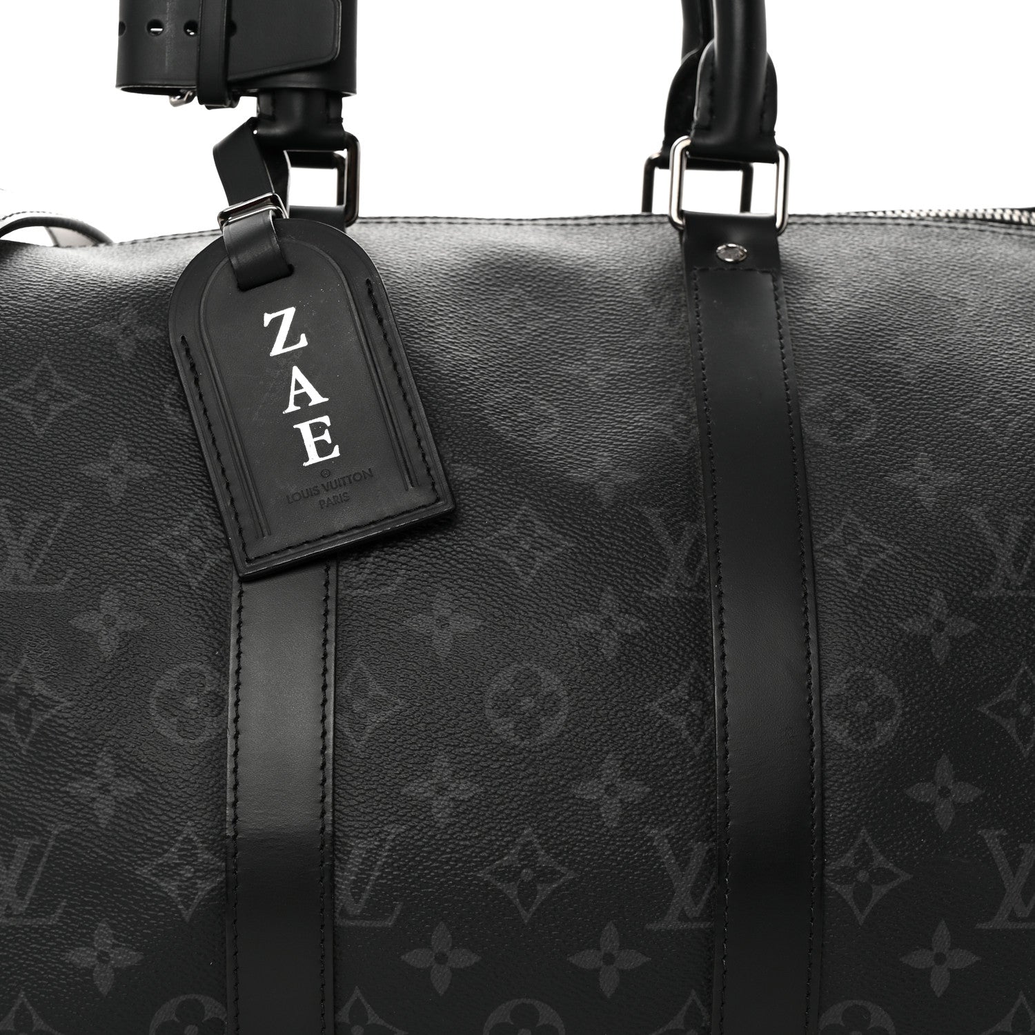 Louis Vuitton Monogram Eclipse Keepall Bandouliere 45 7 of 19