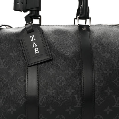Louis Vuitton Monogram Eclipse Keepall Bandouliere 45 7 of 19