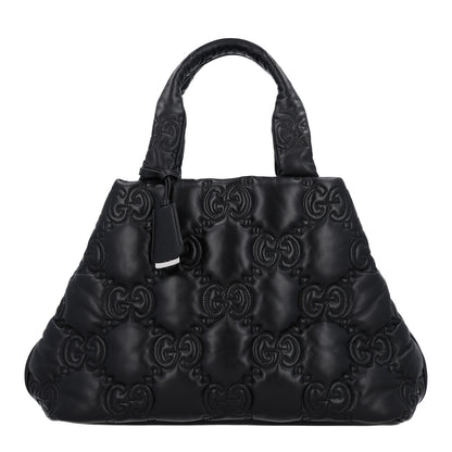 Gucci Calfskin GG Matelasse Large Tote Black 1 of 10