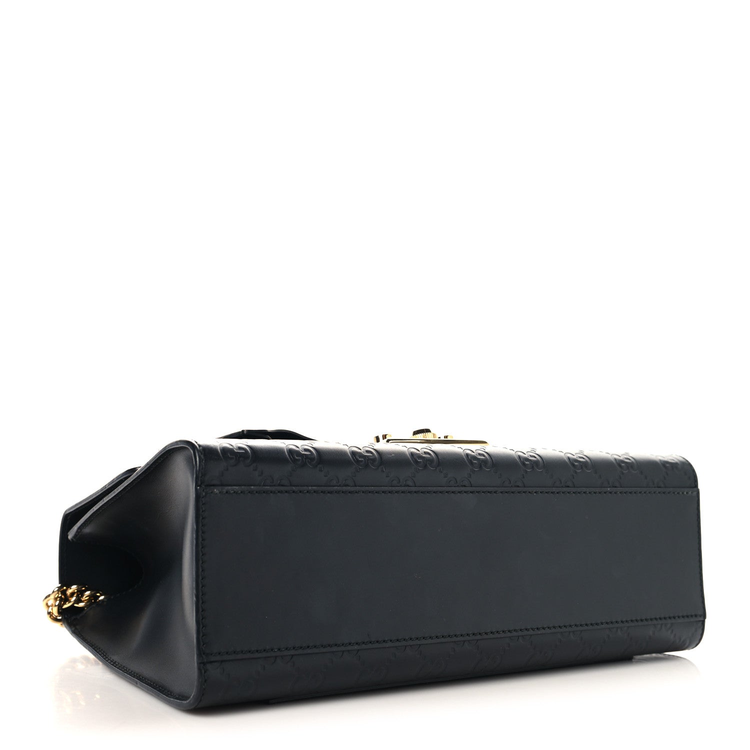 Gucci Guccissima Medium Padlock Shoulder Bag Black 4 of 10