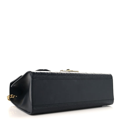 Gucci Guccissima Medium Padlock Shoulder Bag Black 4 of 10