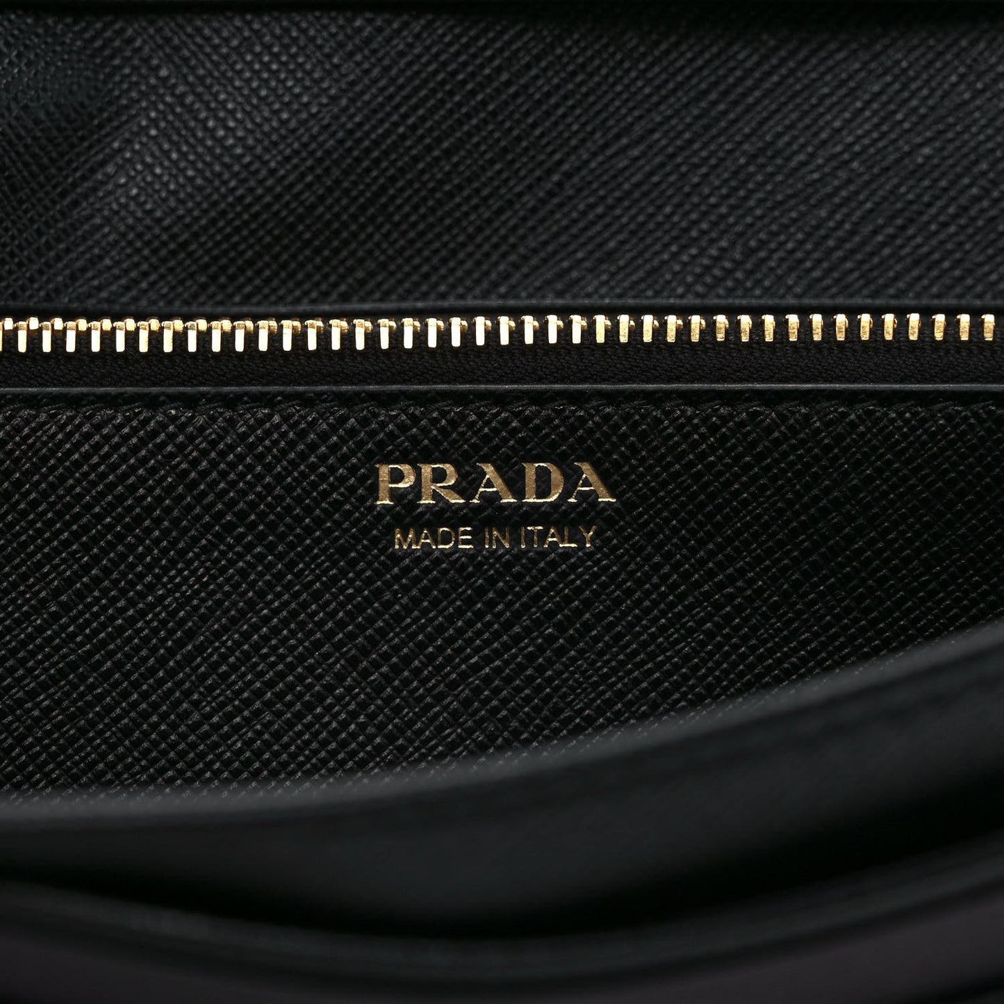 Saffiano Triangle Logo Continental Flap Travel Wallet Black