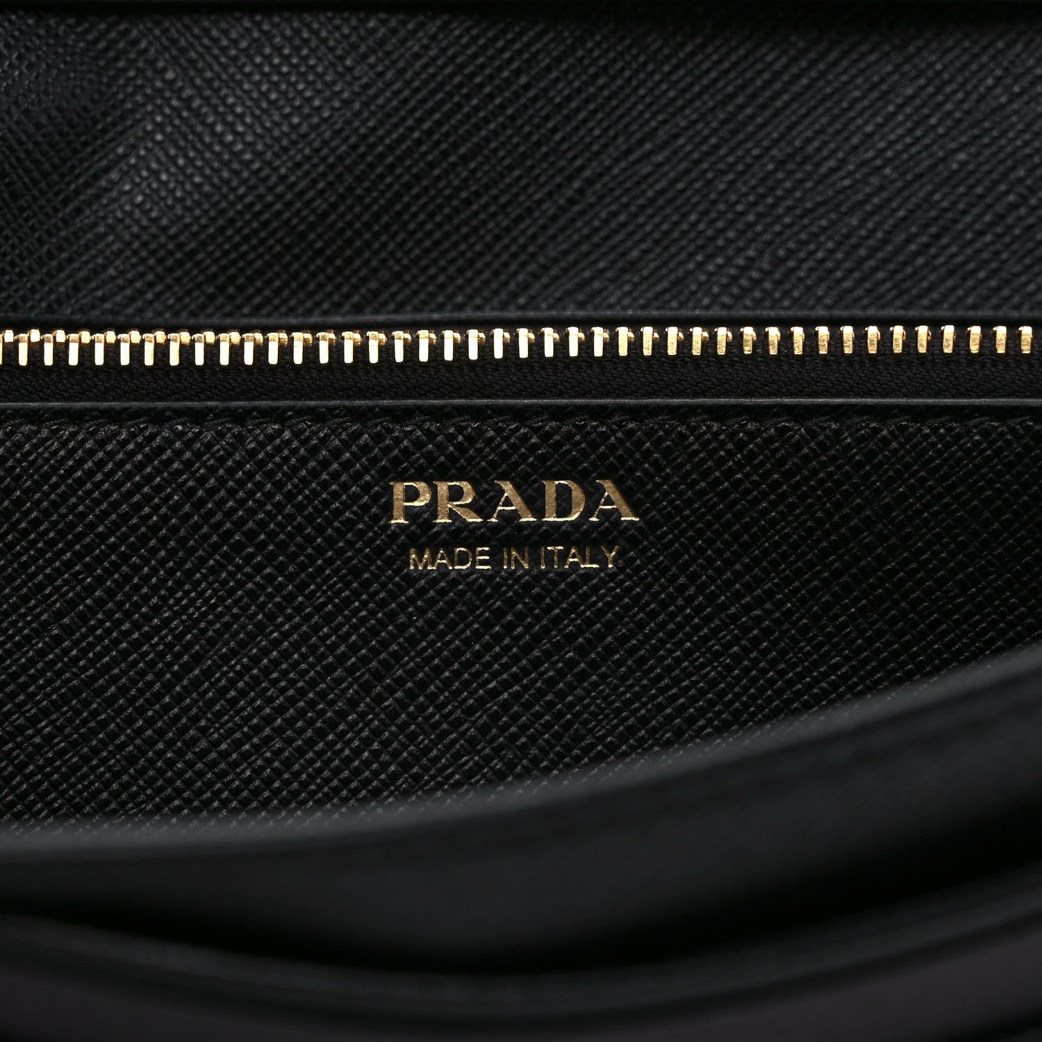 Prada Saffiano Triangle Logo Continental Flap Travel Wallet Black 7 of 7