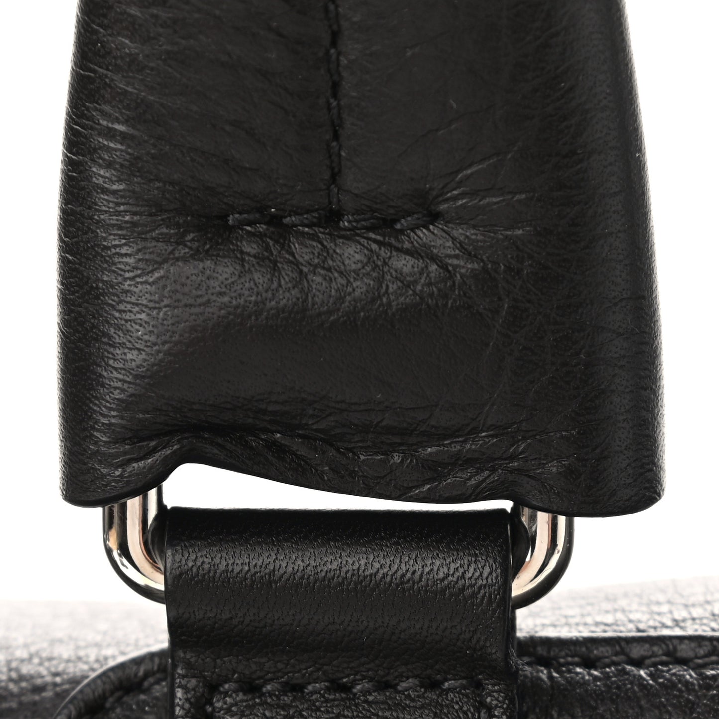 Pebbled Calfskin Small Pandora Pure Flap Bag Black