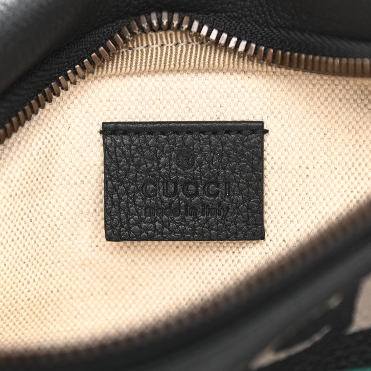 Gucci Grained Calfskin Small Logo Belt Bag Black 6 of 9