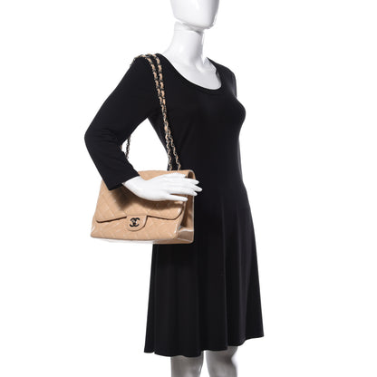 Chanel Caviar Quilted Jumbo Single Flap Beige 2 of 10
