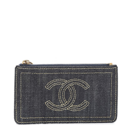 Chanel Denim CC Pouch Blue 1 of 6
