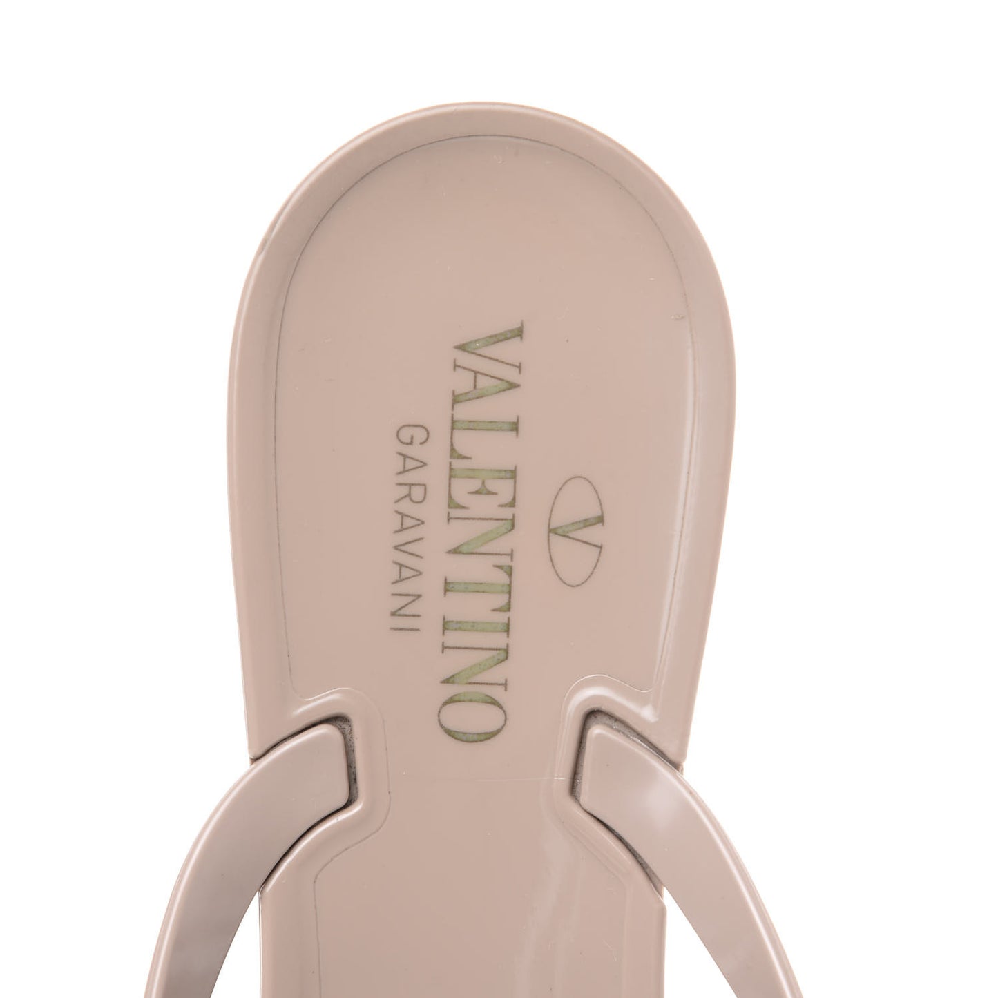 PVC Jelly Rockstud Bow Thong Sandals 41 Poudre