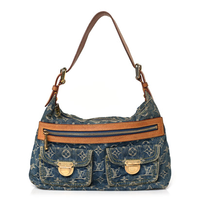 Louis Vuitton Monogram Denim Baggy PM Blue 1 of 8