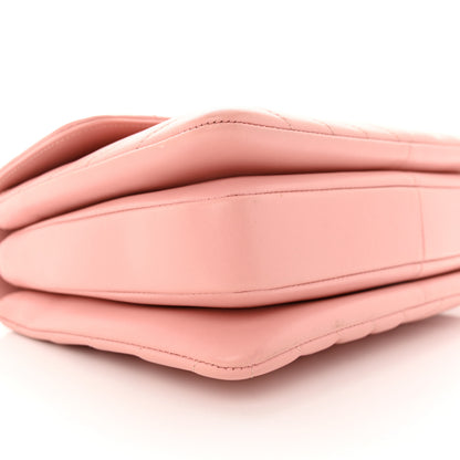 Chanel Lambskin Chevron Quilted Small Trendy CC Dual Handle Flap Bag Light Pink 9 of 25
