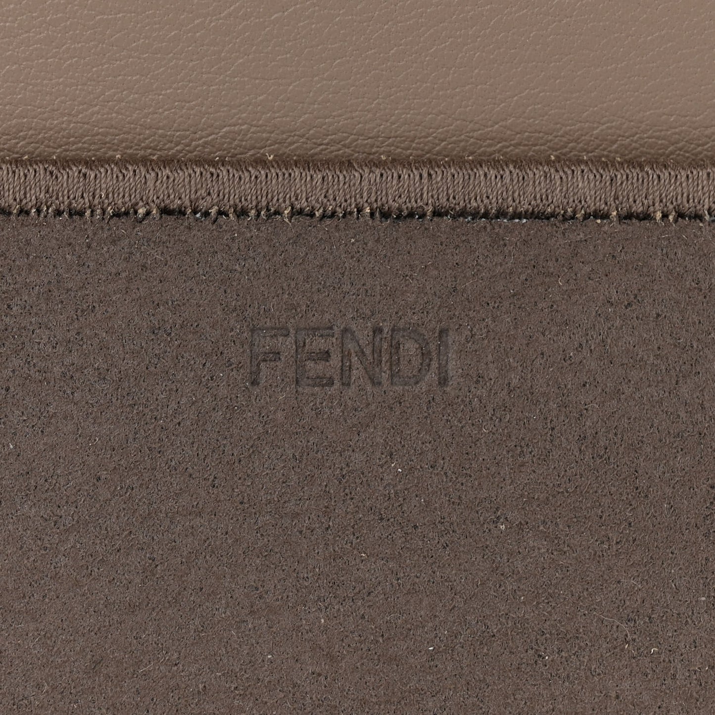 Vitello Seta Chenille FF Medium Peekaboo I SEE U Satchel Tortora Nuvola