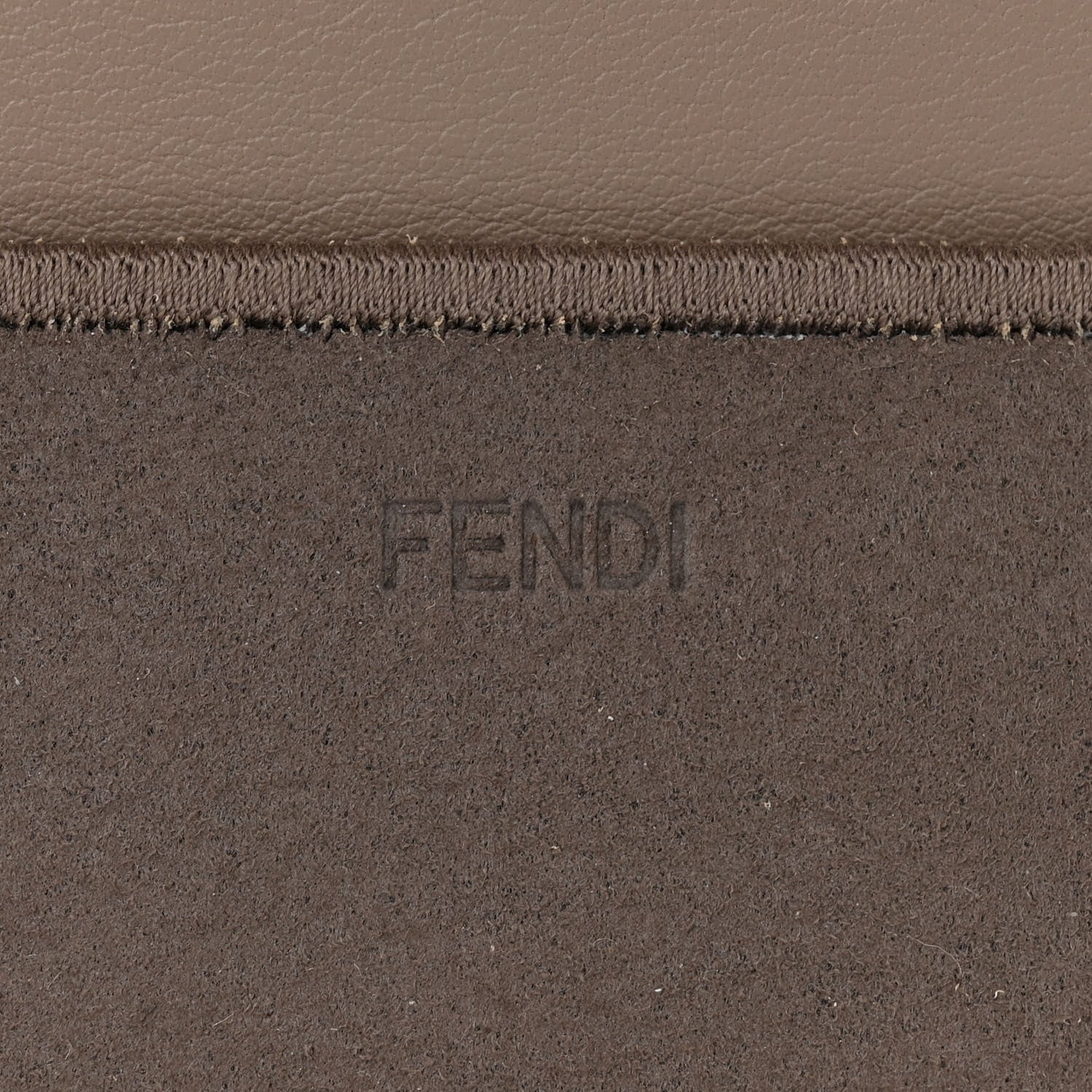 Fendi Vitello Seta Chenille FF Medium Peekaboo I SEE U Satchel Tortora Nuvola 7 of 14