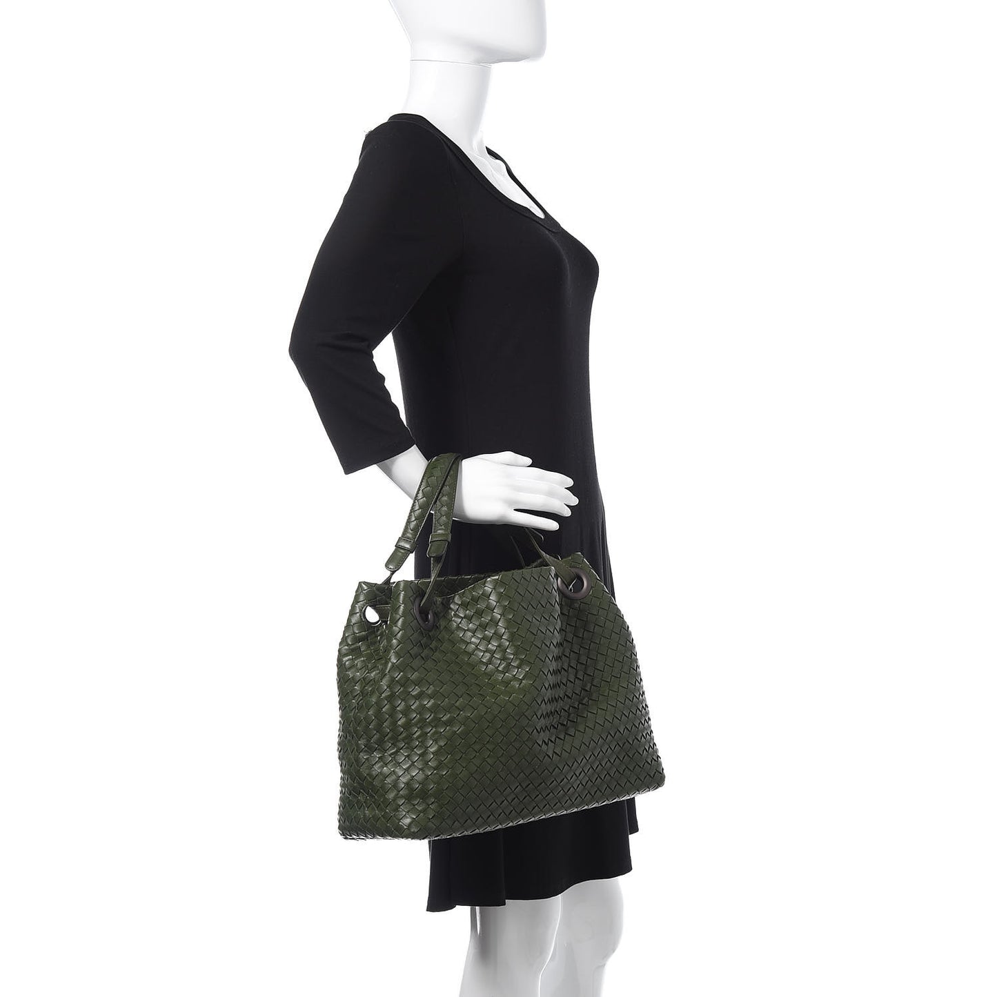 Nappa Intrecciato Bella Tote Moss
