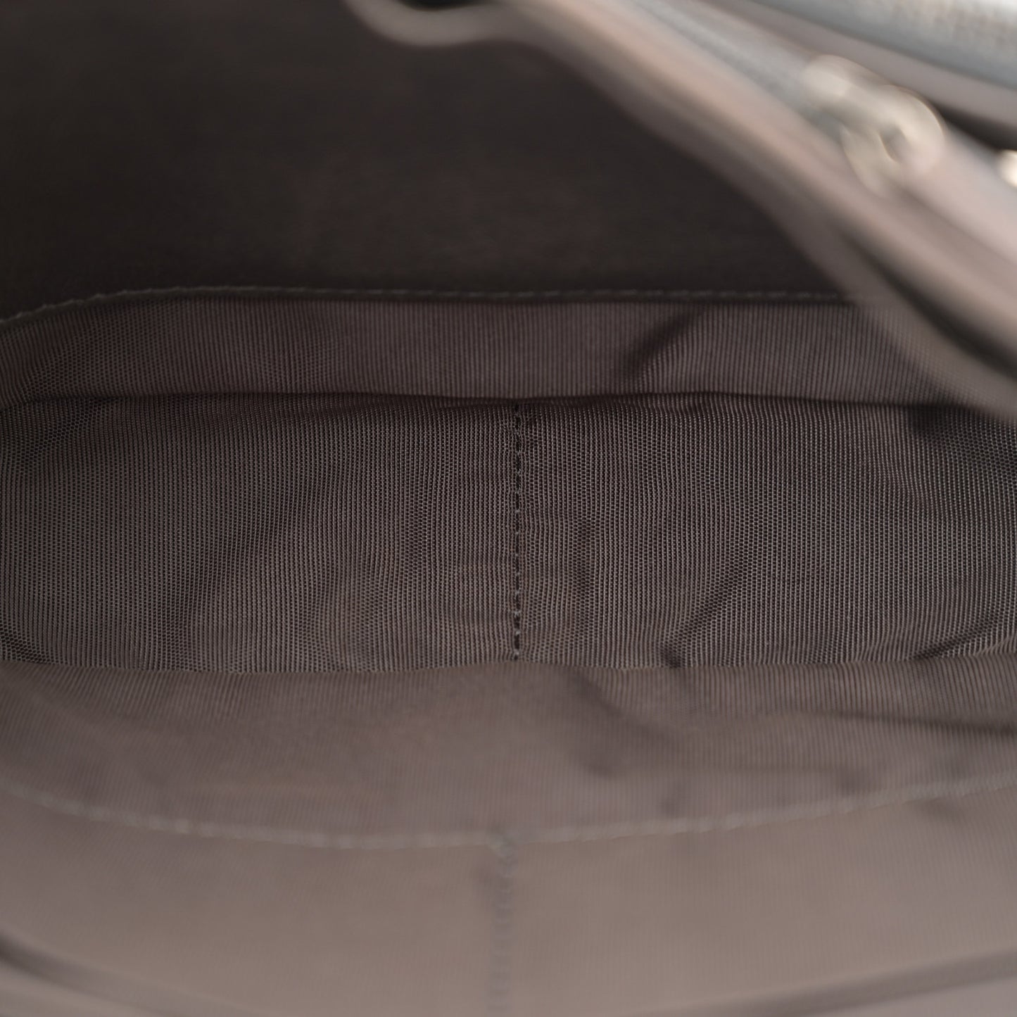 Lambskin Quilted Single Flap Grey