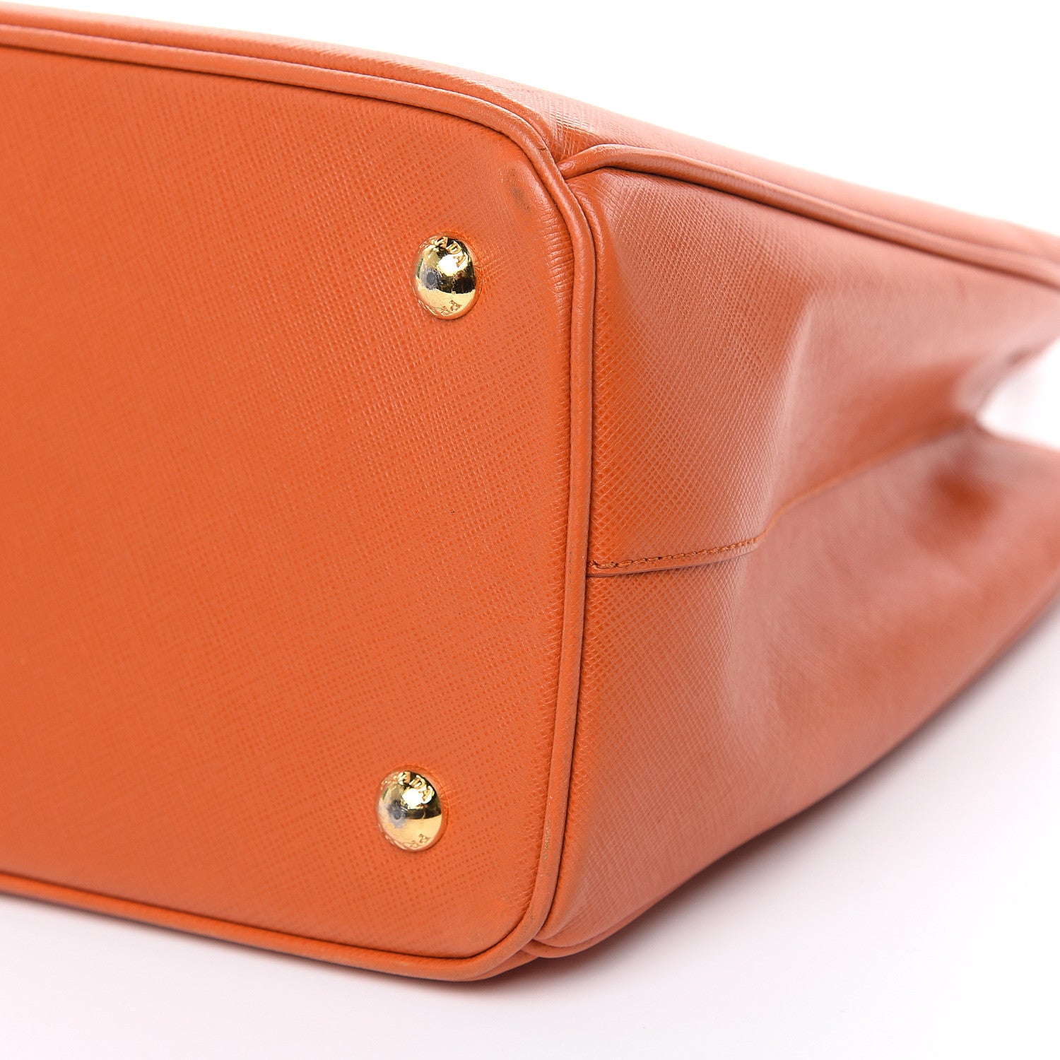 Prada Saffiano Lux Medium Tote Papaya 9 of 22