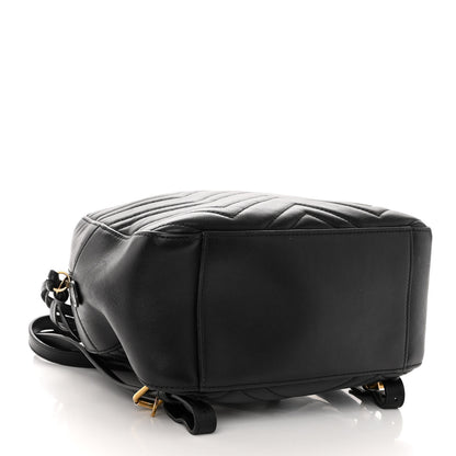 Gucci Calfskin Matelasse GG Marmont Backpack Black 4 of 13