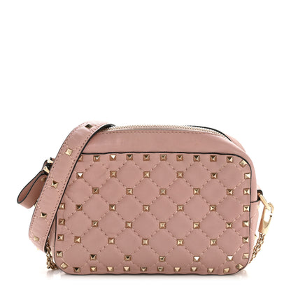 Valentino Garavani Nappa Rockstud Spike Camera Crossbody Bag Water Rose 1 of 12