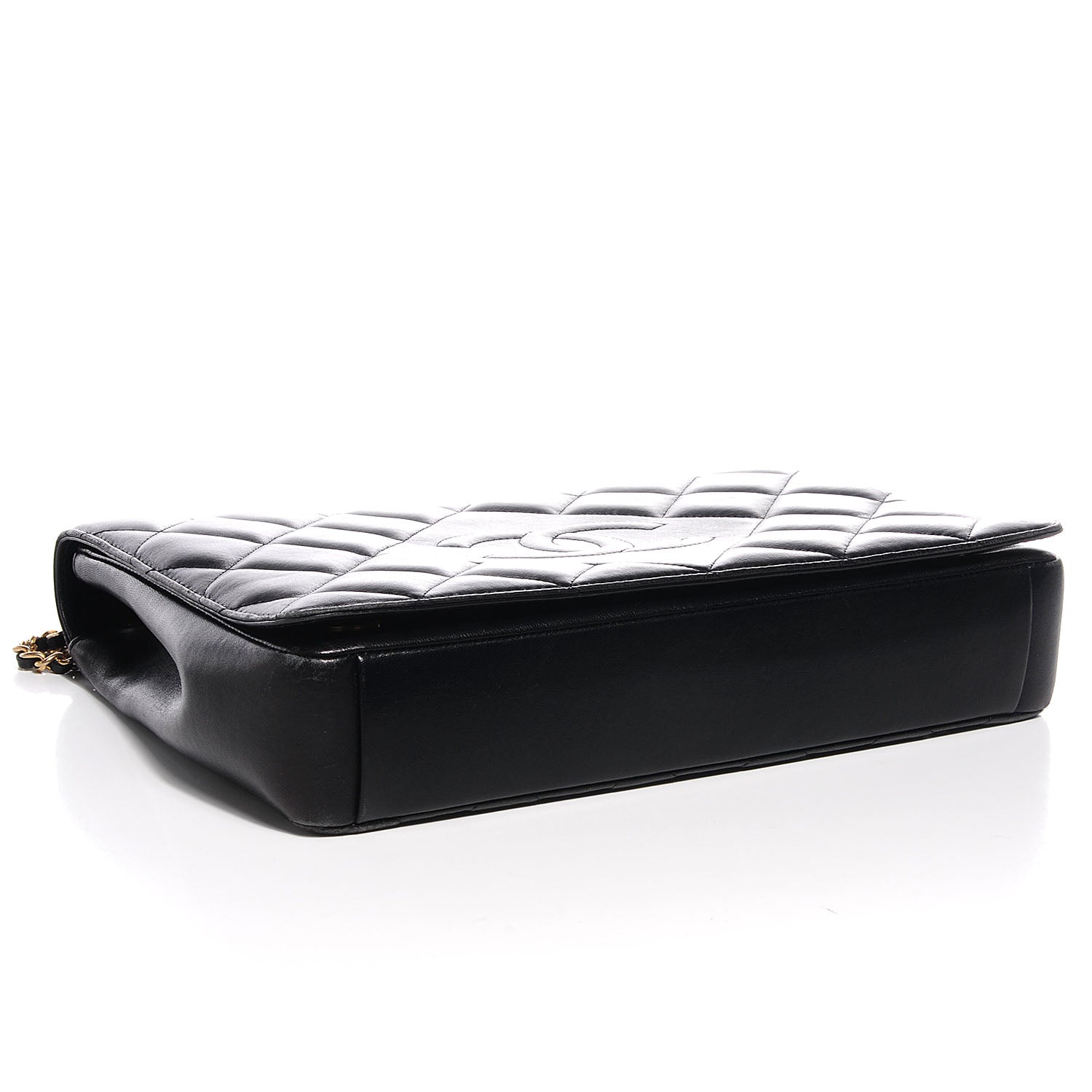 Chanel Lambskin Diamond CC Flap Black 4 of 7