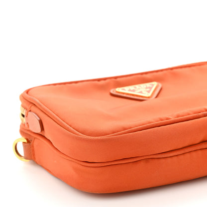 Prada Tessuto Nylon Mini Camera Crossbody Orange 11 of 12