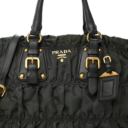 Prada Tessuto Nylon Gaufre Tote Fumo 7 of 9