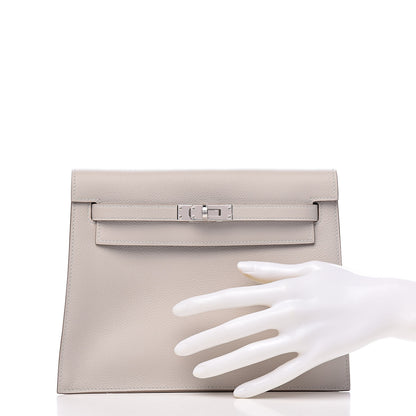 Hermes Evercolor Kelly Danse Belt Bag Gris Perle 2 of 8