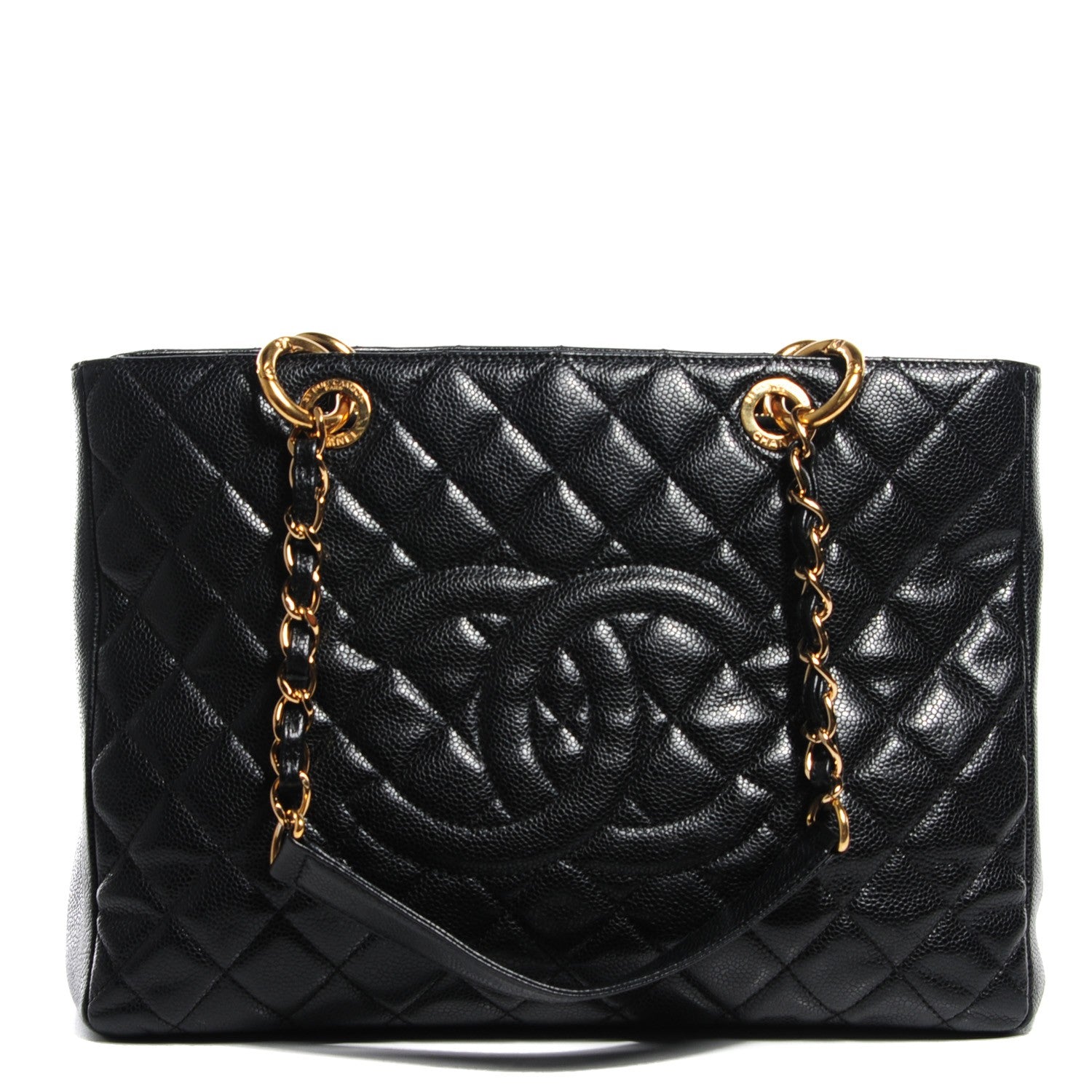 Chanel Caviar Quilted Grand Shopping Tote GST Black 1 of 7