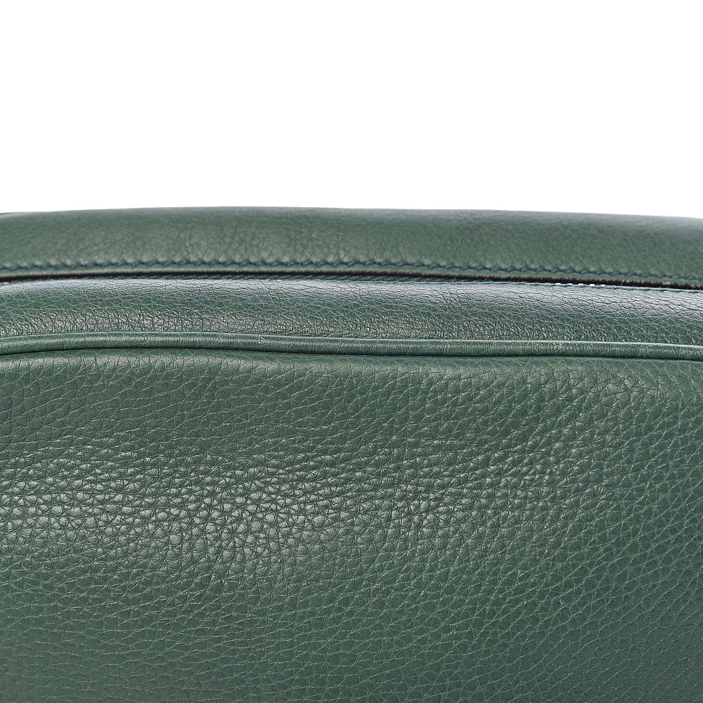Pebbled Calfskin Small Soho Disco Bag Emerald Green