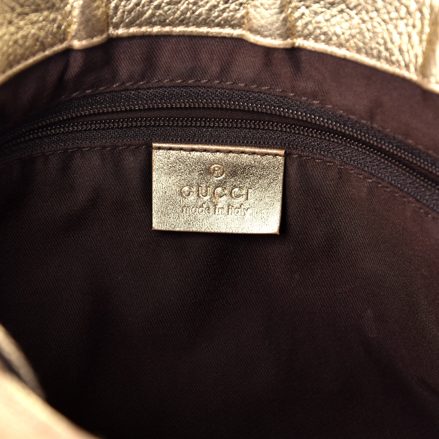 Gucci Monogram Large D Gold Hobo Metallic Gold 6 of 10