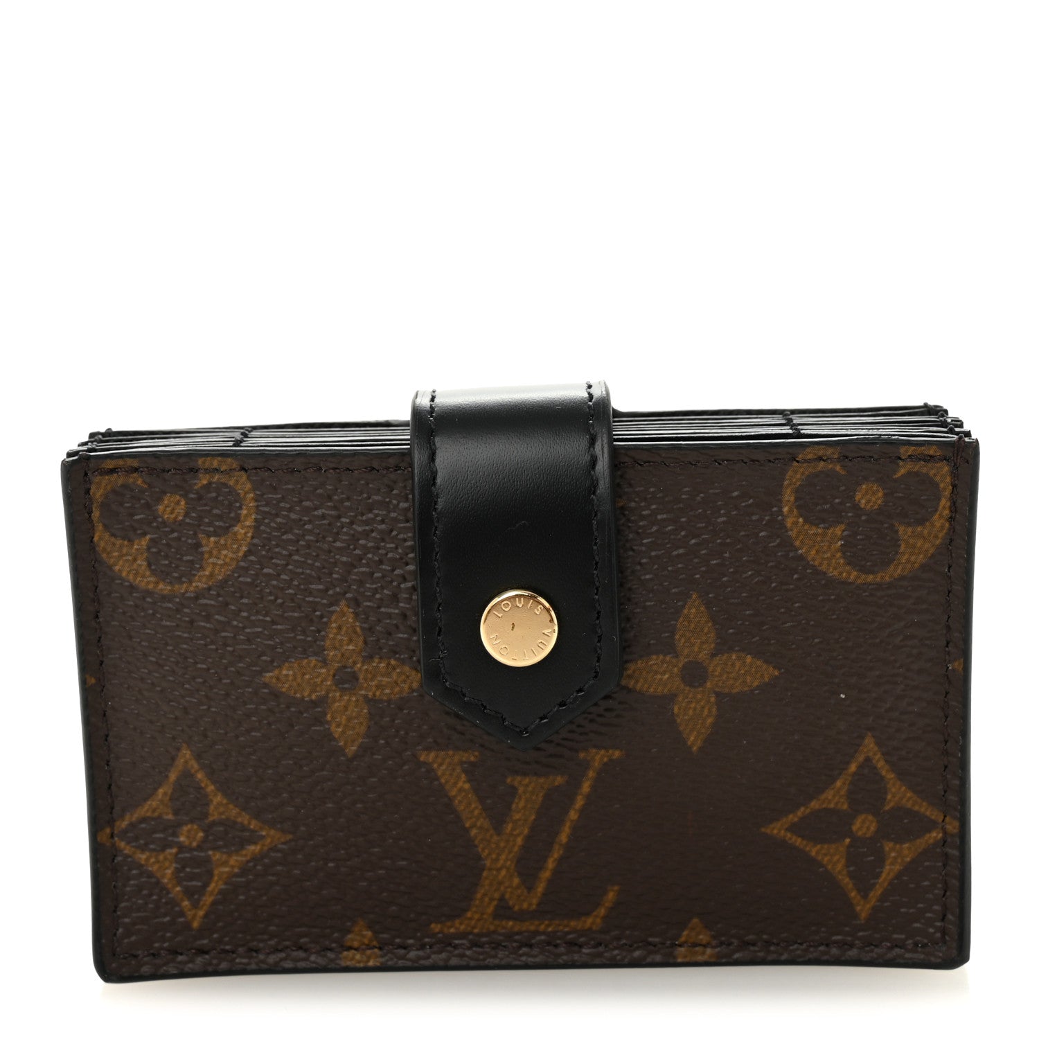 Louis Vuitton Monogram Gusset Card Holder Black 1 of 7