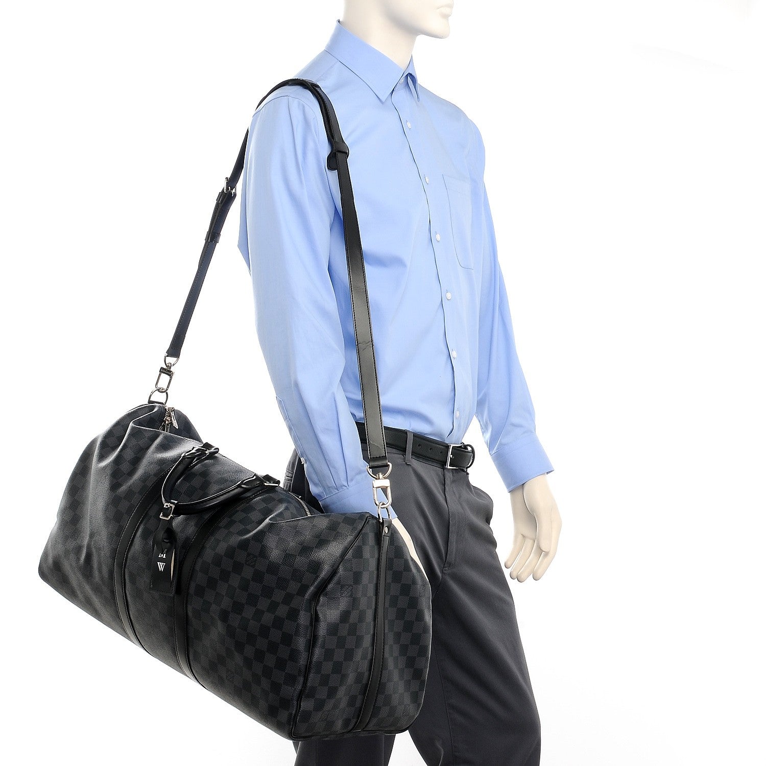 Louis Vuitton Damier Graphite Keepall Bandouliere 55 2 of 16
