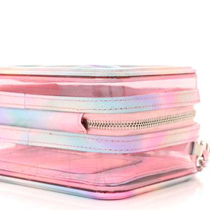 Chanel PVC Patent Calfskin Patent Lambskin Small CC Vanity Case Pink 10 of 13