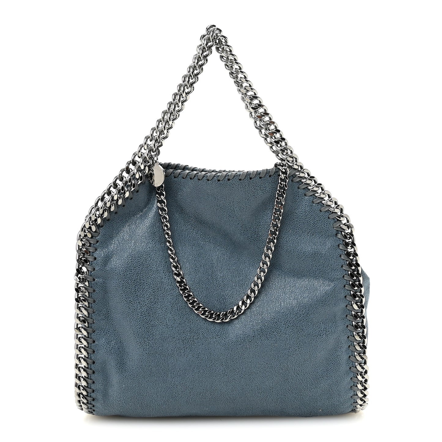 Shaggy Deer Mini Falabella Fold Over Tote Light Blue