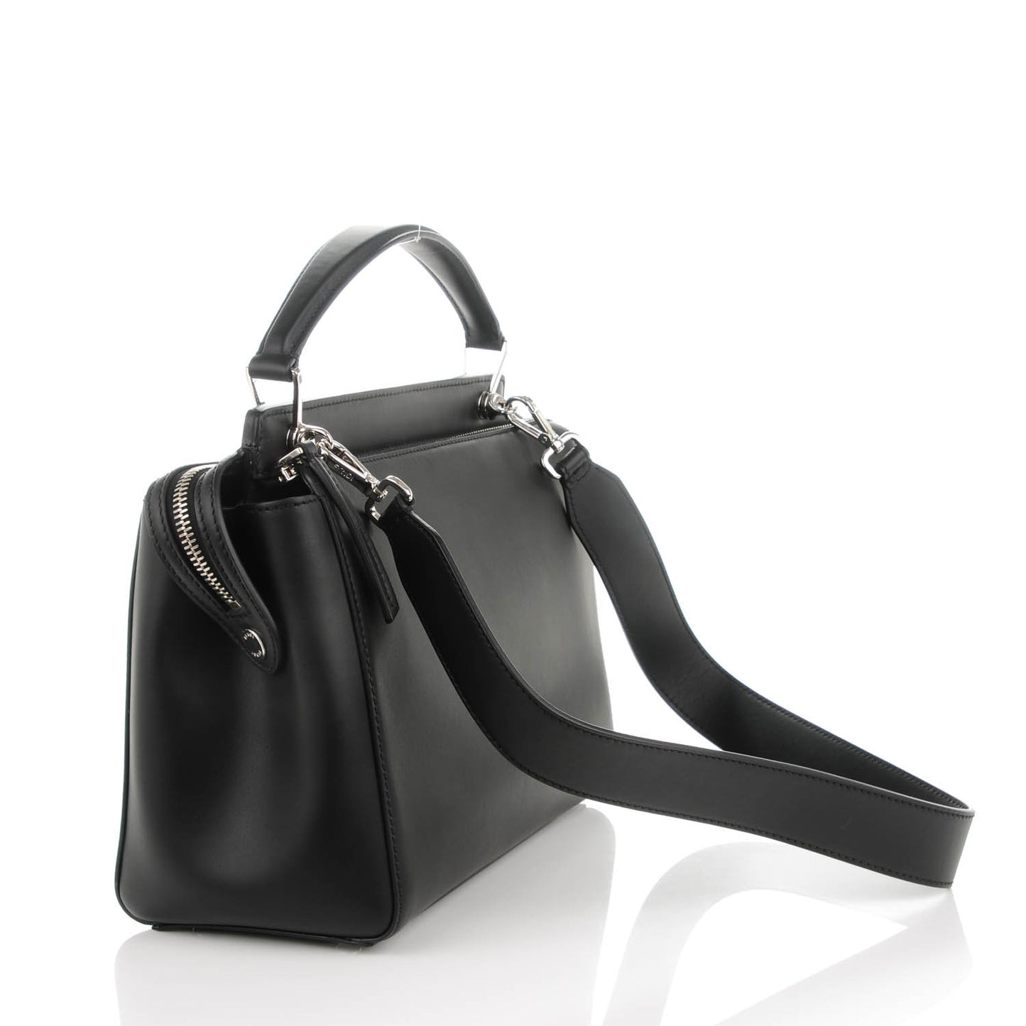 Vitello Baltico Dolce DotCom Satchel Black Blue Royal