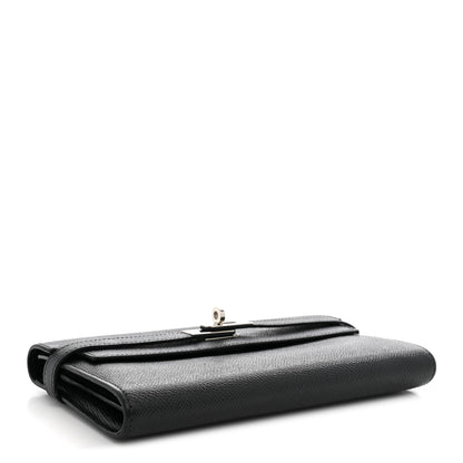 Hermes Epsom Kelly Longue Wallet Black 4 of 10