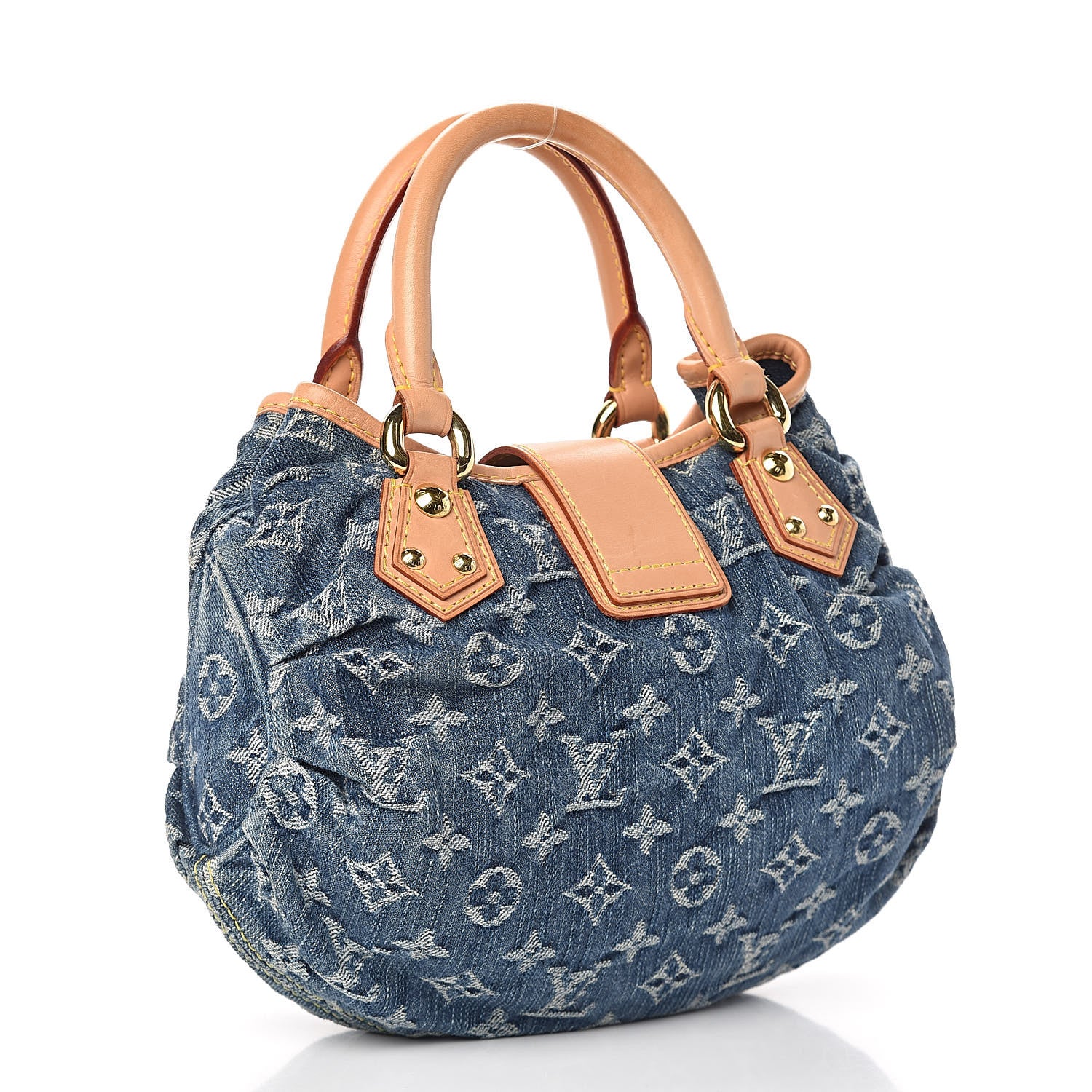 Louis Vuitton Monogram Denim Pleaty Blue 3 of 12