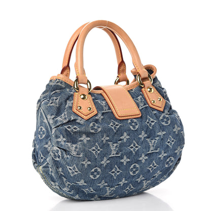Louis Vuitton Monogram Denim Pleaty Blue 3 of 12
