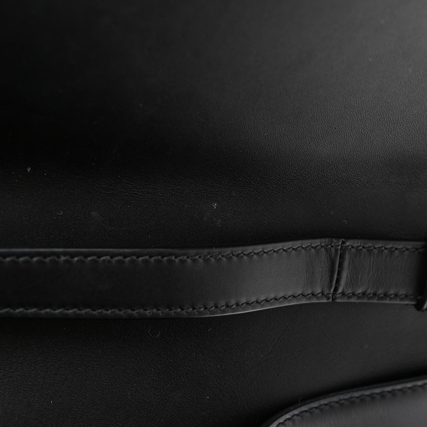 Calfskin Maxi Sylvie Top Handle Bag Black