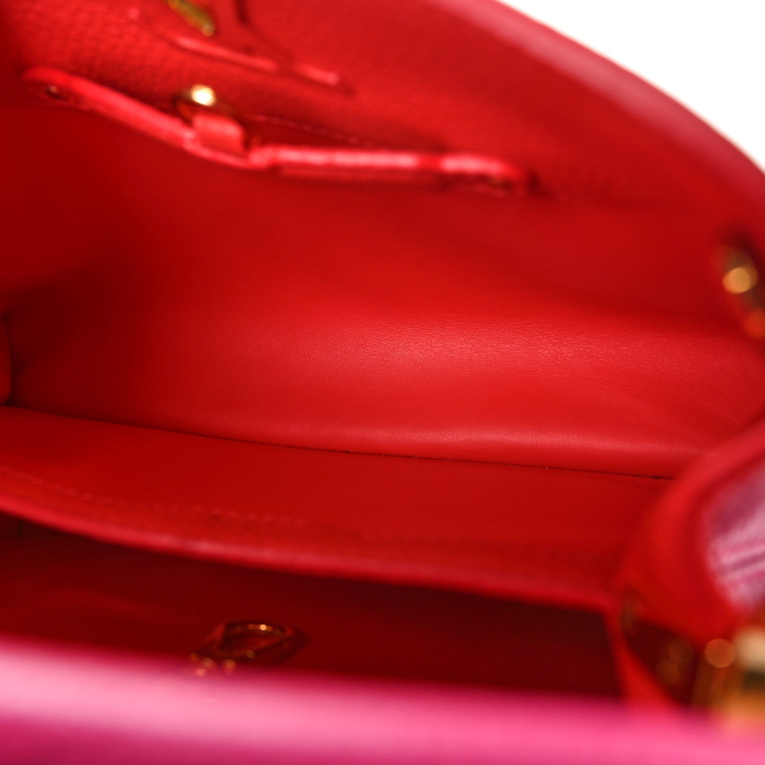 Louis Vuitton Taurillon Capucines BB Hibiscus Flamingo 5 of 11